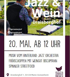 Jazz & Wein Frühschoppen auf dem Draisberghof in Mainz-Gonsenheim